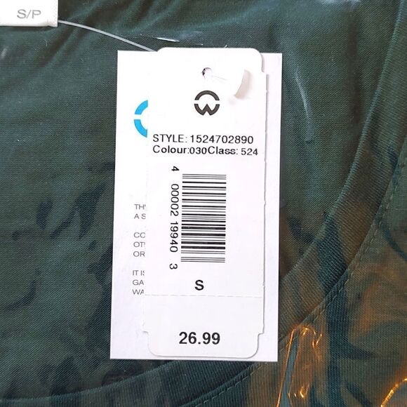 New Women's Size Small Hunter Green Too Lit To Quit Scoop Neck Christmas Tee - Picture 8 of 9